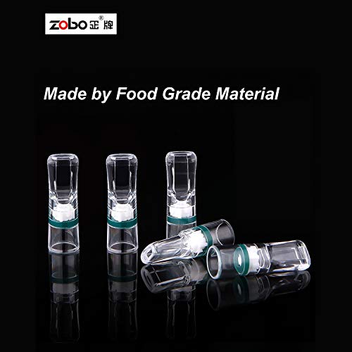Zobo Disposable Cigarette Filters For Regular And King Size Cigarettes (7,3Mm - 8Mm), Microporous Multi-Filtering To Reduce Tar And Smoke Stains (100 Per Pack) Elegant And Stylish Design #TOP1