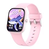キッズスマートウォッチガールズボーイズ、子供用フィットネストラッカーウォッチ、Kids Smart Watch、1.5インチDIYダイヤル、複数のスポーツモード、 歩数計、IP68防水、iOS・アンドロイド対応、天気 輝度調整、USB充電式、 目覚まし時計、多言語 多種機能付き 日語説明書付き 誕生日プレゼント、女の子男の子用おもちゃギフト、6~14歳 (ピンク/Pink)