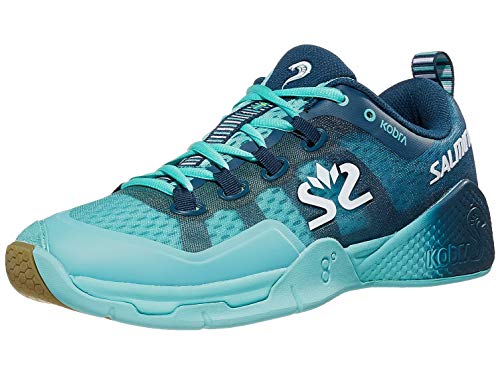 Salming Men's Kobra 2 Squash Indoor Court Shoes, Size: 12, Darkblue/Blue #TOP8