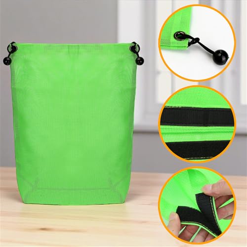 Image of BuleVina UTV ATV Trash Bag Sack - Portable Mesh Garbage Tote for Off-Road, Beach, Pickup - Universal Compatible with SUV - Reusable, Tear-Resistant Storage Cart