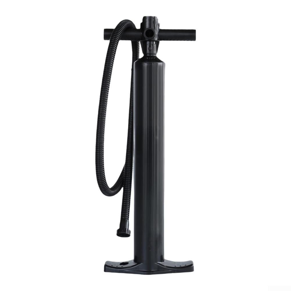 Honseadek Pompa manuale a due vie per tavole gonfiabili Kayak Gommone Barche di gomma Valvola unidirezionale Tavola da surf Strumento di gonfiaggio Portatile Accessori per sport acquatici Nero