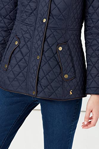 Joules Women's Quilted Coat, Marine Navy, 4 #TOP6