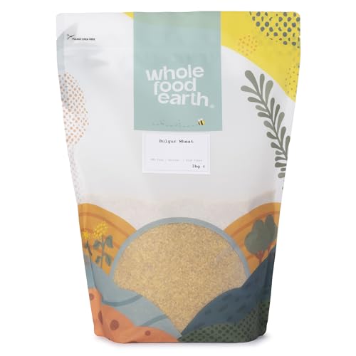 Wholefood Earth Bulgar/Bulgur Wheat 3 kg | GMO Free | Natural | High Fibre