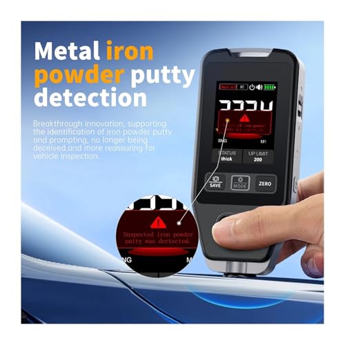 Medidor de espesor de pintura con sonda de precisión miniatura 4