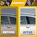 AMSPRAC Door Pillar Covers fit for Chrysler 300/300C 2005 2006 2007 2008 2009 2010,Exterior Molding Anti-Scratch Trim, 6PCS Window Outer Pillar Panel Set,Glossy Black