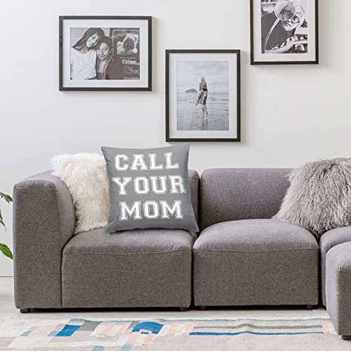 Gaeruite Call Your Mom,Velvet Throw Pillow Covers,Pillowcase,Funny Pillows College Decor,Decorations For Your Room Accessories,Best College Dorm Gifts 18"X18" #TOP5