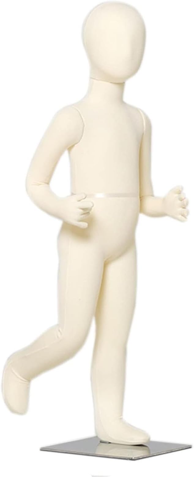 Tailors dummy Arm/Legs Bendable Child Mannequin, Unisex Adjustable Kids Dress Form Manikin with Metal Base, 1 2 3 4 5 6 7 8 9 10 11 12 Years Old Boys Girls Use (Size : 13 years old)
