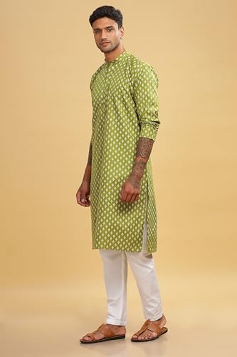 Image of BE ACTIVE Cotton Kurta for Men | Traditional and Refined Design | Indian Kurta | Full Sleeve Kurta