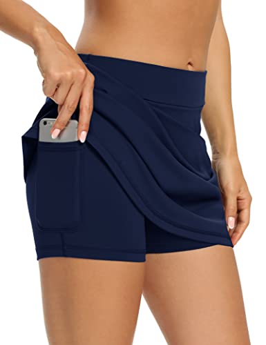 Image of LouKeith Tennis Skirts for Women Golf Athletic Activewear Skorts Mini Summer Workout Running Shorts with Pockets