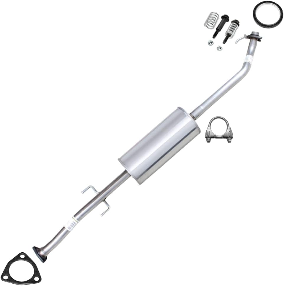 Exhaust Resonator Pipe Compatible for 2007-2009 Honda CR-V 2.4L | Stainless Steel | Northeastern Exhaust | Free Gaskets, Clamp, and Bolt Kit Included | Automotive Replacement Part