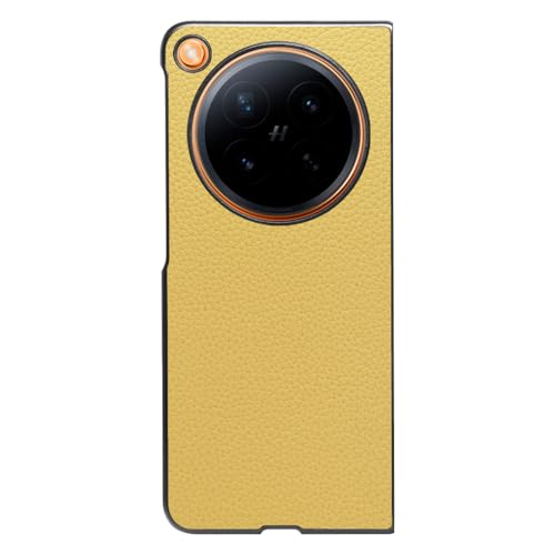 LOOF LUXURY-SHELL �{�v ���U�[ �X�}�z�P�[�X for OPPO Find N6 �p �P�[�X �J�o�[ �V���v�� �ϏՌ� ���^ �y�� leather [�W���X�~���C�G���[]