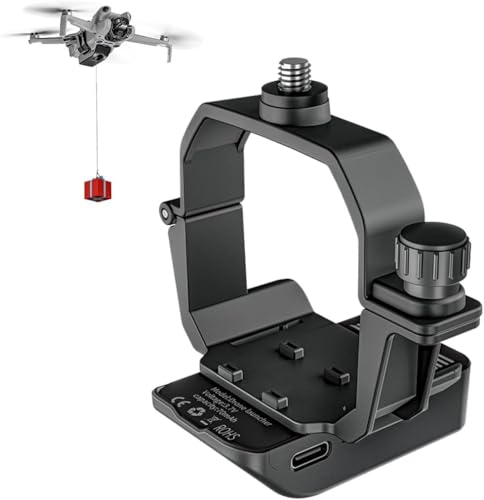 Mini 4 Pro エアドロップシステム、クイックリリースペイロードデリバリートランスポートデバイス、ウェディングドローンフィッシングベイトサーチ&レスキュー DJI Mini 4 Proドローンアクセサリー用。の画像