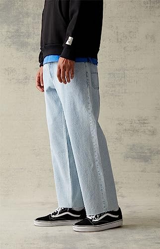 Pacsun Men's Eco Light Wash Baggy Jeans - Blue Size 28 #TOP2