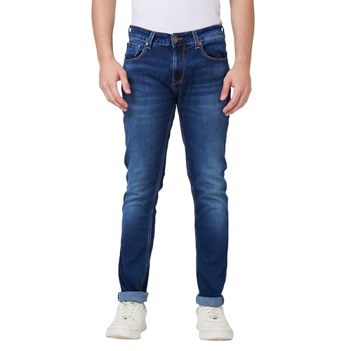 Image of Spykar Men's Slim Fit Low Rise Casual Jeans