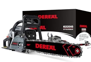 Gas Chainsaws 62CC 20 Inch Chains*2 Petrol Handheld Cordless Chainsaw 3.4HP 2 Stroke Engine Gas Powered Chainsaw for Cutting Wood Outdoor Garden Farm Home — photo 6 of 6