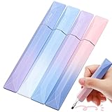Mipcase 4 Stück Pastell Highlighter mit Keilspitze Transparente Textmarker für Journal Studium und Lehrer Sanfte Farbverläufe Flache Rutschfeste Stifte für Klare Lesbarkeit und Präzises