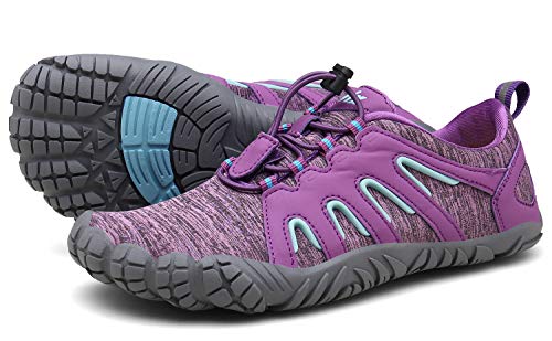 Zapatillas de Trail Running Barefoot Unisex-Adulto Minimalistas Zapatillas de Deporte Exterior Interior púrpura36