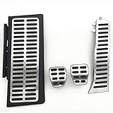 HCDSQSN Auto Zubehör Gaspedal Bremse Kupplung Fußstütze Pedal Kit Abdeckung Für Audi Q3 2013-2018 Abdeckplatte