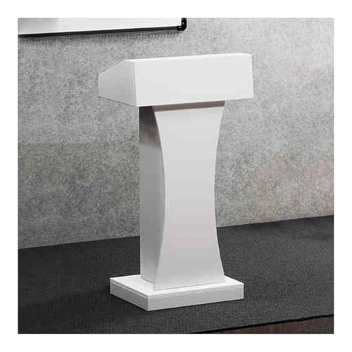 DUANHOZ Lectern Podium Stand, Podium，Mobile Podium Stand，Pulpits For Churches，Multi Function Pulpit，Wheeled Lectern With Storage Shelf，Suitable For Podium In Church, Lecture, Sch