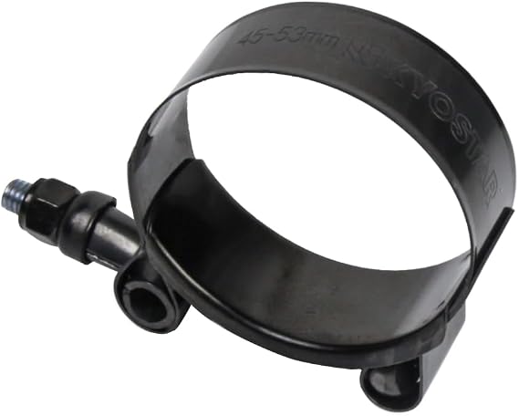 Kyostar 1.75 T-Bolt Hose Clamp Adjustable Stainless Steel Clamp Black (Electrophoresis) Diameter Ranger for 1.75 (45mm -53mm)