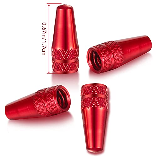 image for Boao 40 Pieces Bicycle Presta Valve Cap Multi Color Anodized Aluminum 