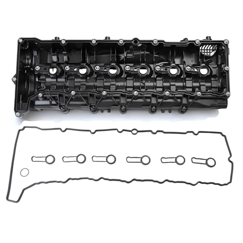 Cylinder Head Valve Rocker Camshaft Cover with Gasket Bolts, for BMW 3/4/5/7 Series, for X3/X4/X5/X6, 3.0L, 2004-2019, 11127823181, 11128515732, 11128515745