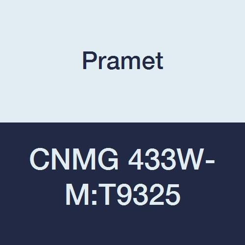 CNMG 433W-M:T9325 Carbide Indexable Turning Insert, Steel (P25), Semi Roughing-Roughing (Wiper), 0.047" Radius, Negative (Pack of 10)