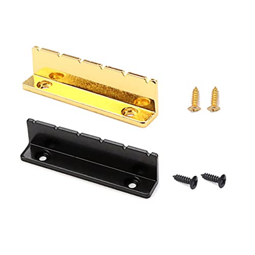 Guitar Nut Pre-Slotted Adjustable Metal Nut Replacement Guitar Nut 6 String Metal Electric Slotted Replacement Accessory Metal Guitar Nut 6 String Guitar Nut L Shaped Guitar Nut Slotted Guitar Nut #TOP1