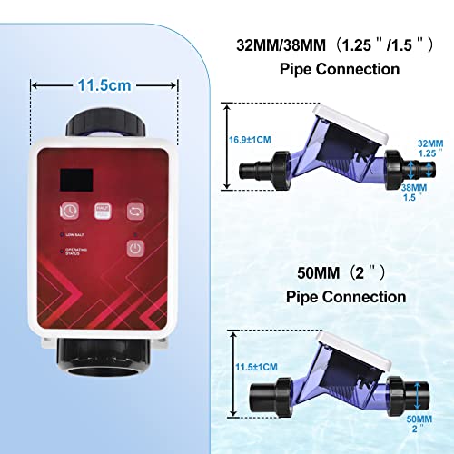 Sr50 Salt Water Pool Chlorinator System, Salt Water Pool System For Above Ground Pool, Salt System For Above Ground Pool Capacity 6000 Gallons, Salt Cell For Pool Above Ground Pool Chlorinator #TOP3