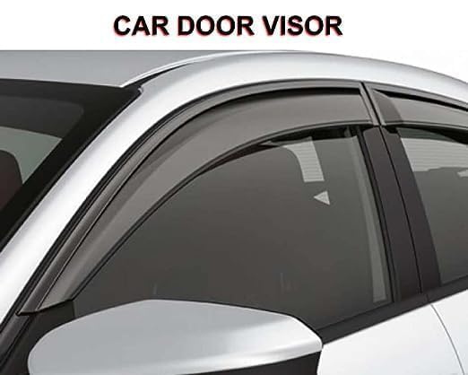 Image of Premium Non-Breakable Car Window Door Visor /Rain Guard /Wind Deflector Compatible for (KUSHAQ)