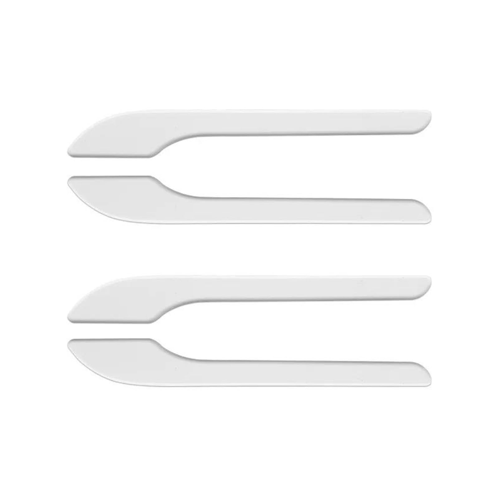 Autocollants poignées porte Tesla anti-rayures blancs Model 3 Y