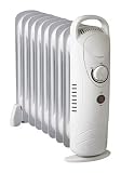 Radiador de aceite 9 elementos, 2000W, termostato regulable, portátil; ideal para calefacción en espacios pequeños y confort térmico.