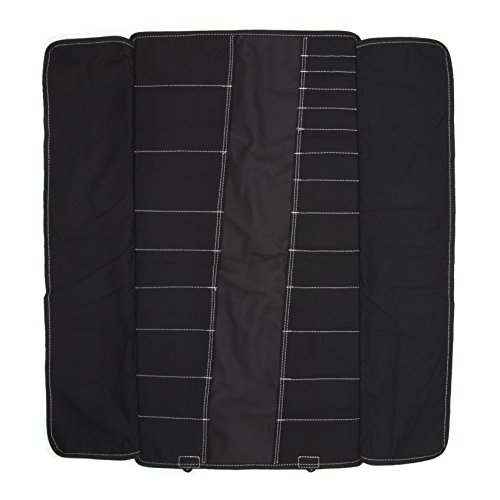 Dickies Large Wrench/Screwdriver Organizer Roll For Mechanics, 23 Tool Pockets, Durable Canvas Construction, 26 In. X 14.25 In. Unrolled, Black #TOP3