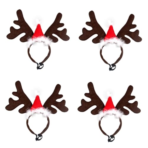 Angoily 4 Pcs roupa de natal para pet Acessório para animais de estimação Acessório para pet de Nata