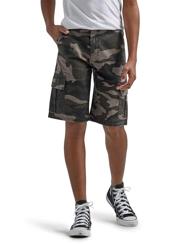 Wrangler Authentics boys Classic Cargo shorts, Dark Khaki Camo, 8 US