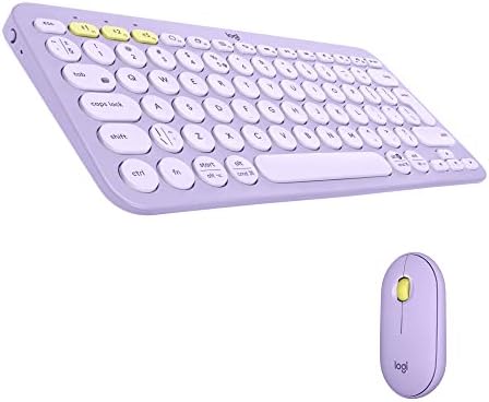 Logitech K380 Wireless Multi-Device Keyboard for Windows, Apple iOS, Apple TV android or Chrome, Bluetooth, Compact Space-Saving Design, PC/Mac/Laptop/Smartphone/Tablet, QWERTY UK Layout - Black