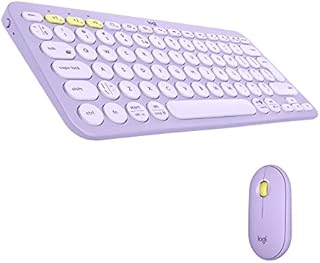 Logitech K380 Wireless Multi-Device Keyboard for Windows, Apple iOS, Apple TV android or Chrome, Bluetooth, Compact Space-Saving Design, PC/Mac/Laptop/Smartphone/Tablet, QWERTY UK Layout - Black