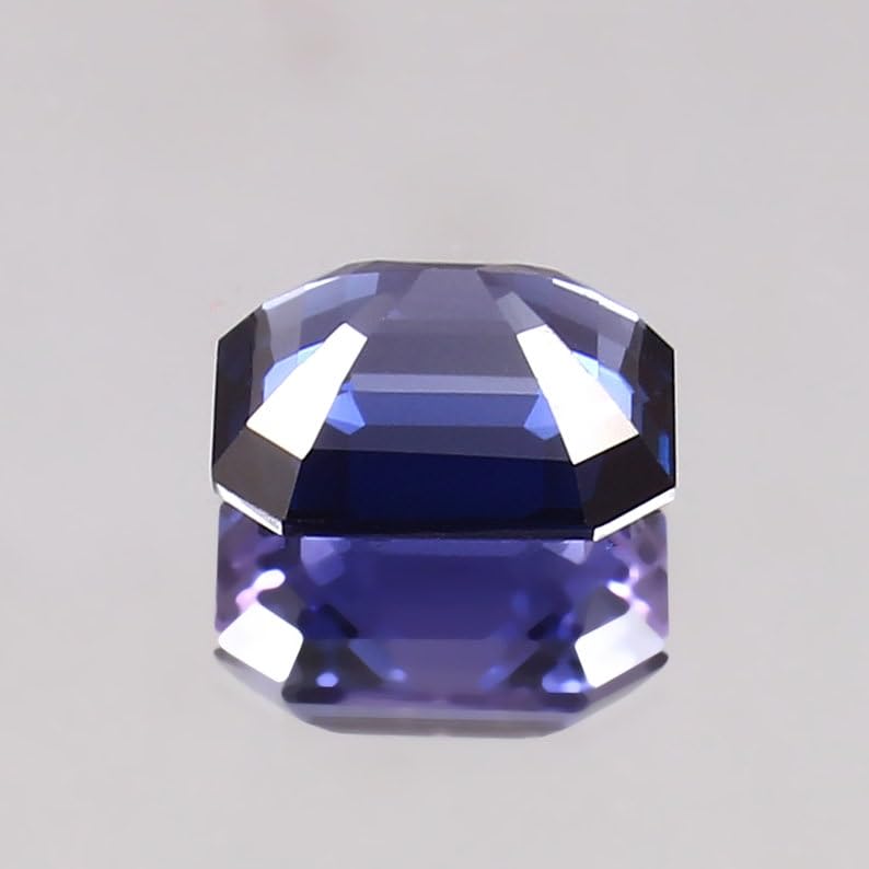 Pierre gemme saphir violet Ceylan 13x10mm pour création de bijoux - 5