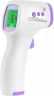 Termômetro de Testa Infravermelho 3 em 1 com Sensor Térmico Sem Contato Corporal para Febre Objetos e Líquidos