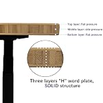 VWINDESK 72 x 30 x 1 Inch 100% Solid Bamboo Desk Table Top Only,for Standing Desk Home Office Desk with 60mm Grommets(Right Angle) - Image 5