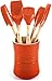 Le Creuset Revolution Silicone Utensil Set, 6-Piece,Flame