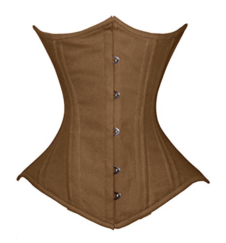 luvsecretlingerie 26 Double Steel Boned Waist Training Cotton Underbust Corset