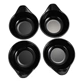 LckCryspho 模造磁器食器 4点セット ソースディップ皿 トマトソース容器 調味料プレート 耐熱耐寒仕様 レストラン用 食卓装飾 多目的調理シーン用プラスチック製 軽量コンパクト 食品グレード素材 掃除簡単 長時間使用可能 前菜皿 ボウル 保存皿 家庭用 レジスタント