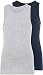 Name It Nmmtank Top 2p Noos Vestaglia, Multicolore (Grey Melange Grey Melange), 104 (Pacco da 2) Bimbo