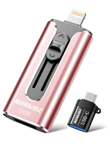 Clé USB pour stockage iPhone 512 Go transfert vidéo Android PC rose