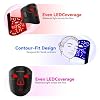 Red Light Therapy for Face 4 Wavelengths Red Light Mask(660nm Red, 850nm NIR, Blue, Yellow), 84 LEDs, Wireless 2000mAh Charging, Multiple Light Modes Anti-Aging & Brightening(Black)