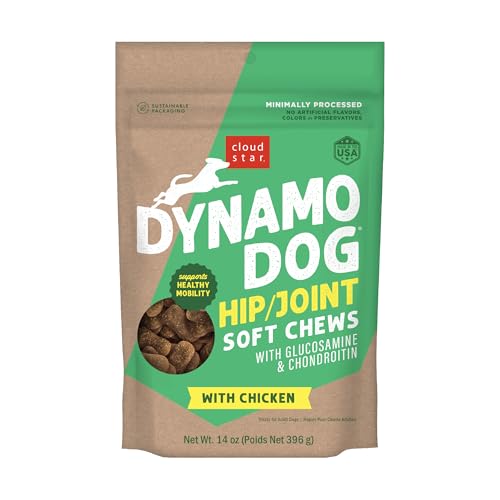 Cloud Star Dynamo Dog Hip & Joint Soft Chew Treats Chicken Formula - Grain Free - 14 oz (20132)