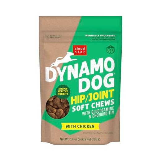 Cloud Star Dynamo Dog Hip & Joint Soft Chew Treats Chicken Formula - Grain Free - 14 oz (20132)