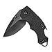 Kershaw Shuffle (8700BLK), Multifunction Pocket Knife with 2.4 Stainless Steel Blade and Black-Oxide Coating and Black K-Texture Grip Handle, Features Flathead Screwdriver and Bottle Opener, 2.8 oz.