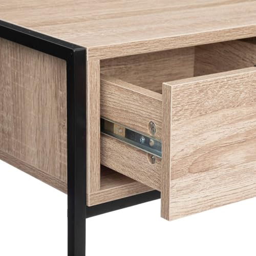 Consola de 2 cajones 5five con efecto madera negra para recibidor 7